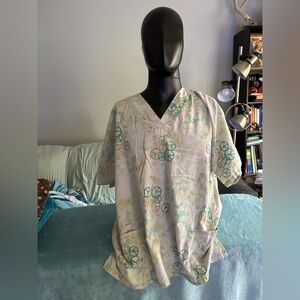 Women's Multicolor V-Neck Top